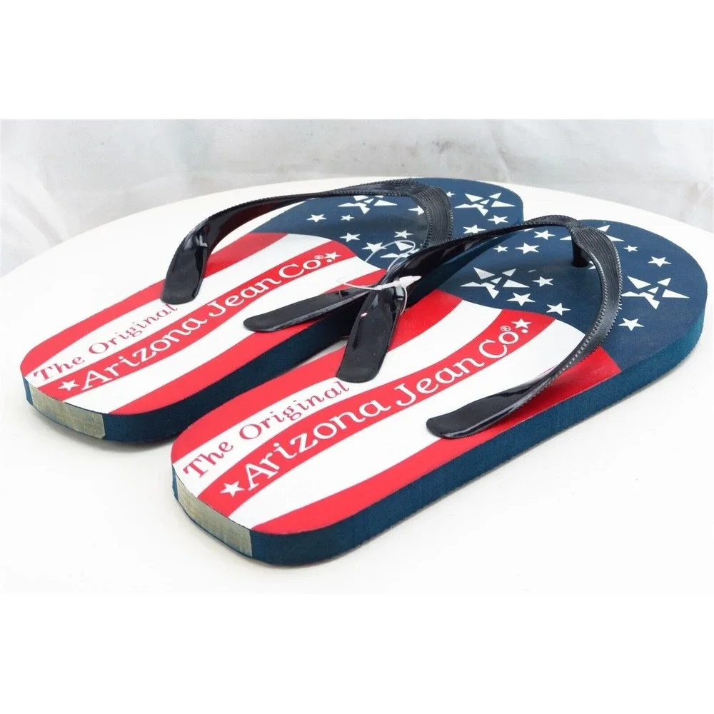 Arizona Jeans Sz 6-7‎ M Multicolor Flip Flop Synthetic Women Sandals